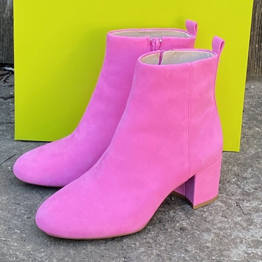 Gianni Bini Suede Booties Jaydennn sz 10 Dance Pink Ankle Boots without box